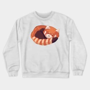 Cute red panda sleeping Crewneck Sweatshirt